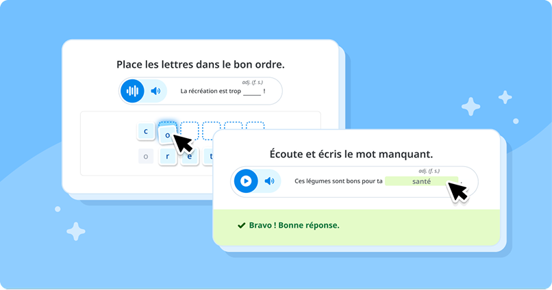 Activités d'orthographe Netfrançais